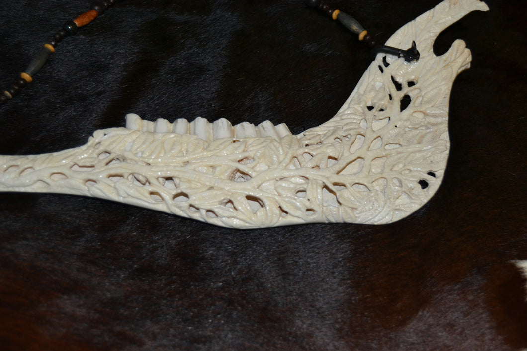 Tree Branch and Leaves Carving
