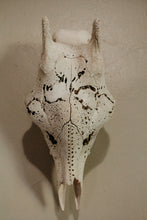 Load image into Gallery viewer, Giraffe Cow Skull Big 5 carved in Eggshell Finish
