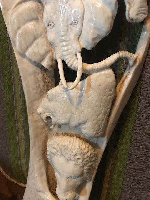 Big5 Carved on Giraffe Shoulder bone
