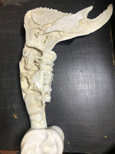 Load image into Gallery viewer, Big5 Heads and Fighting Fish Eagles Carved on Giraffe Jaw Bone
