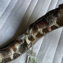 Load image into Gallery viewer, Single Kudu Outer Horn carved with Big5
